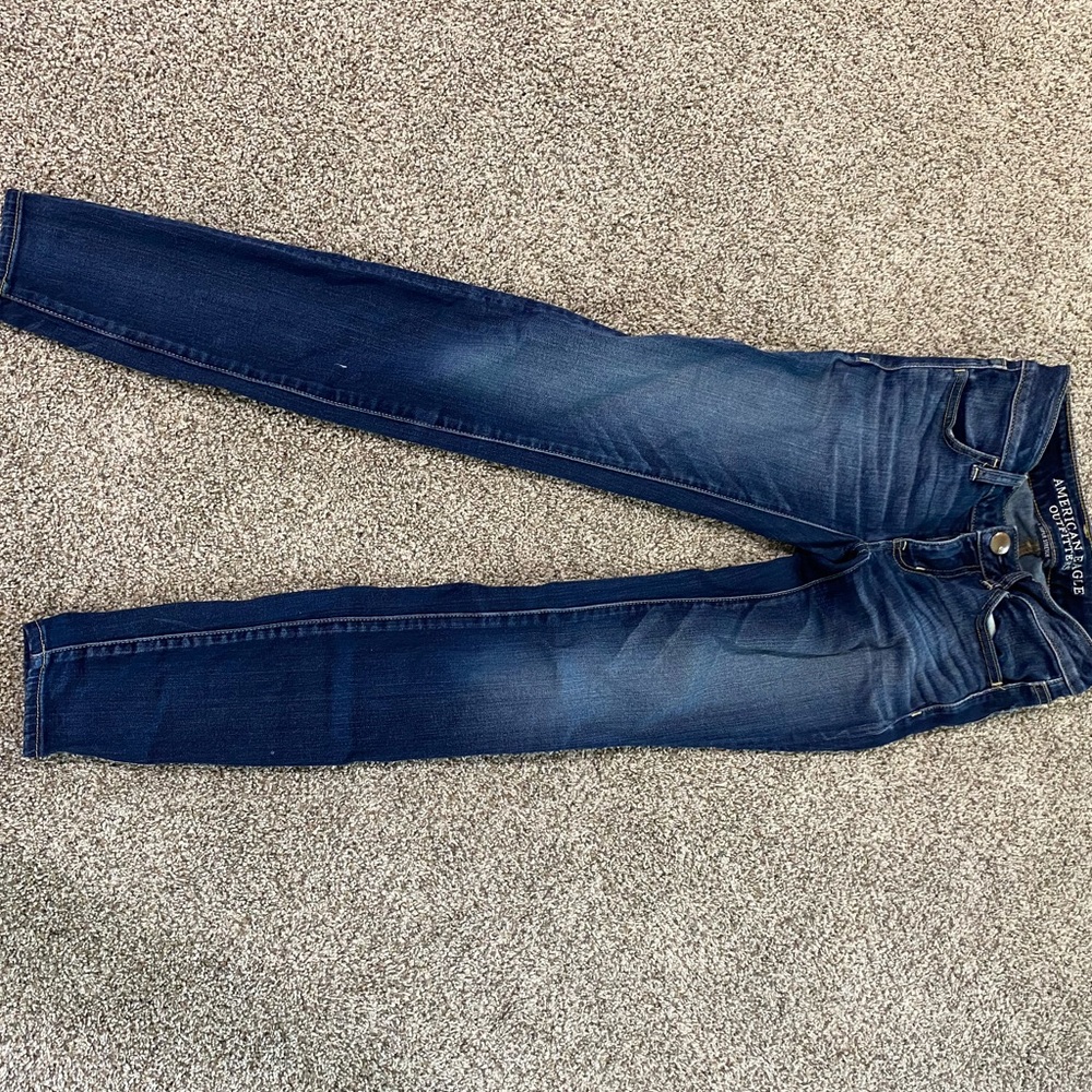 American Eagle super low rise jeans